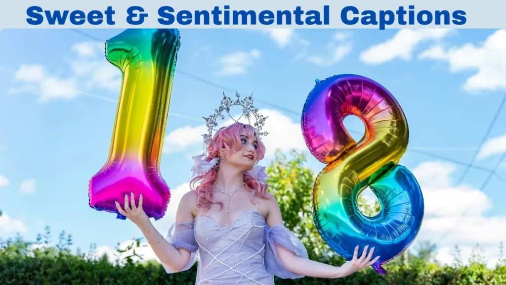 18th Birthday Captions and Sweet & Sentimental Captions