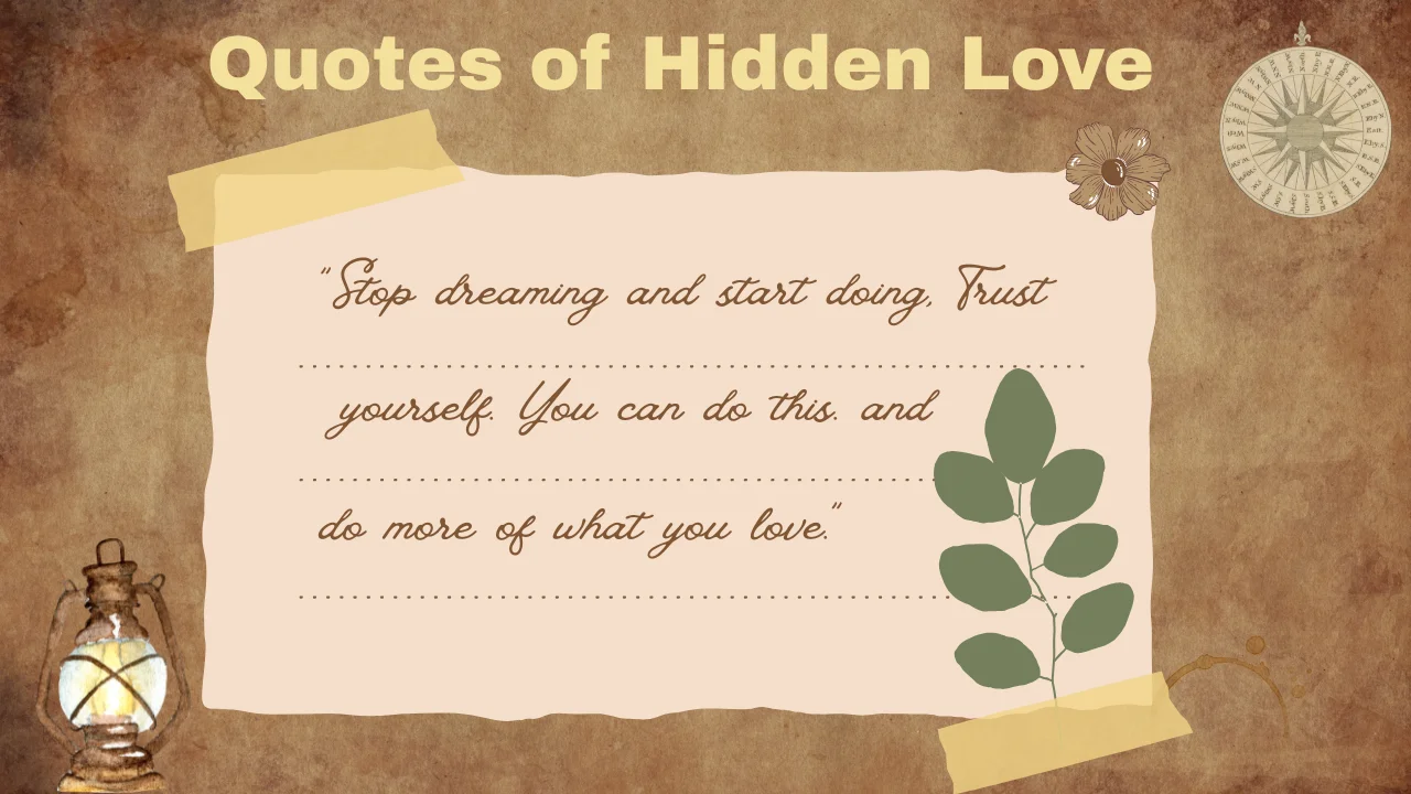 Quotes of Hidden Love
